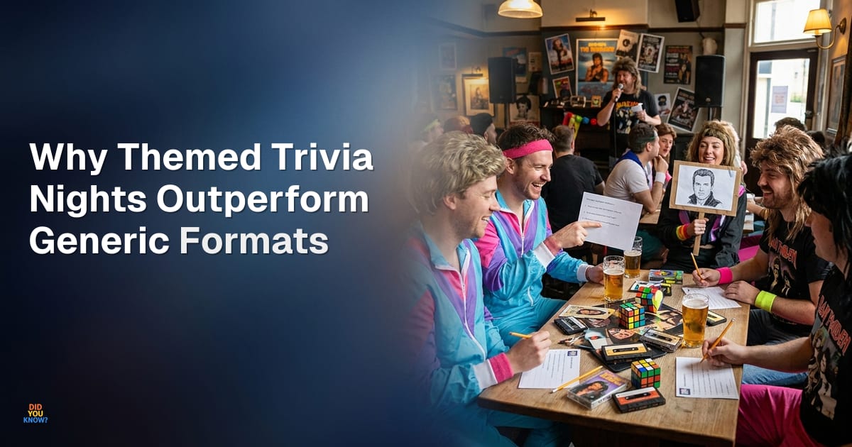 Why Themed Trivia Nights Outperform Generic Formats: What the Data Says About Audience Turnout - Did You Know?